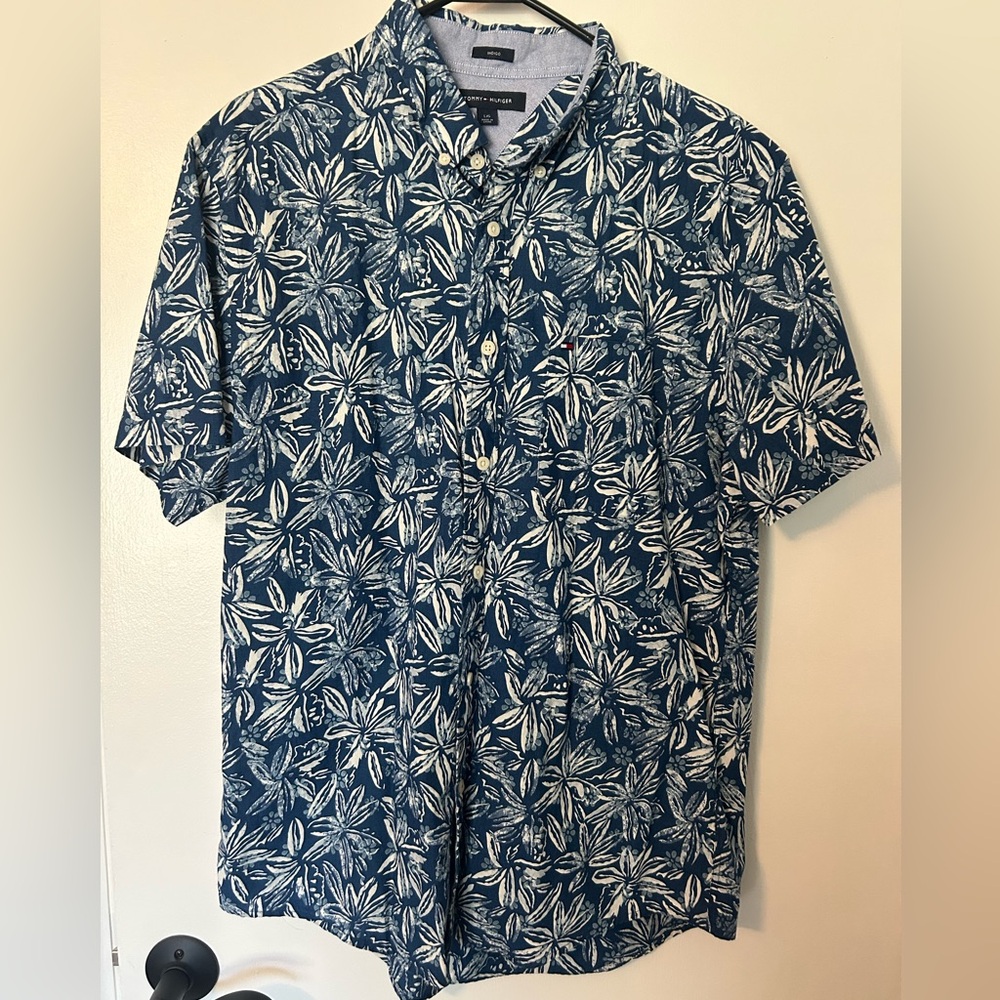 Tommy Hilfiger Navy Floral Men's Shirt